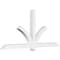 Ekena Millwork Redmond Architectural Grade PVC Gable Bracket, 84"W x 38 1/2"H x 4"D x 4"F, 11/12 Pitch GBP084X39X0404RED00 - alternate 1